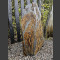 Monolith grau-brauner Schiefer 87cm hoch