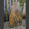 Monolith grau-brauner Schiefer 87cm hoch