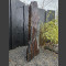 Monolith grau-brauner Schiefer 163cm hoch