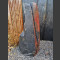 Schiefer Monolith schwarz-bunt 118cm hoch
