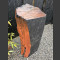 Schiefer Monolith schwarz-bunt 97cm hoch