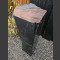 Schiefer Monolith schwarz-bunt 97cm hoch