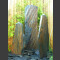 3 Quellstein Säulen grau-brauner Schiefer 120cm1