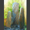 3 Quellstein Säulen grau-brauner Schiefer 120cm1
