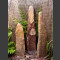 3 Quellstein Säulen rot-bunter Schiefer 150cm