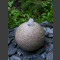 Granit Kugel Quellstein rot 20cm1