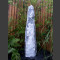 Quellstein Säule Marmor weißgrau 120cm1