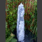 Quellstein Säule Marmor weißgrau 120cm3