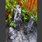 3 Monolithen Quellsteine schwarz-weißer Marmor bruchrau 75cm2
