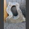 Marmor Showstone Skulptur grau-weiß 135cm