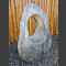 Marmor Showstone Skulptur grau-weiß 78cm