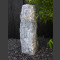 Marmor Solitärstein grau-weiß 63cm hoch