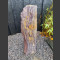 Monolith rot-bunter Schiefer 99cm hoch