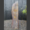 Monolith rot-bunter Schiefer 99cm hoch