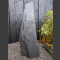 Monolith schwarzer Schiefer 132cm hoch