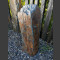 Monolith grau-brauner Schiefer 92cm hoch