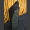 Naturstein Monolith grau schwarzer Schiefer 138cm hoch