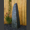 Naturstein Monolith grau schwarzer Schiefer 138cm hoch