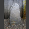 Schiefer Grabmalstein grau-schwarz gerundet 76cm