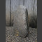 Schiefer Grabmalstein grau-schwarz gerundet 76cm