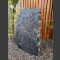 Schiefer Grabmalstein grau-schwarz gerundet 84cm