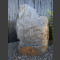 Schiefer Grabmalstein grau-schwarz gerundet 106cm