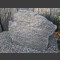 Schiefer Grabmalstein grau-schwarz gerundet 80x100x16cm