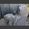 Schiefer Grabmalstein grau-schwarz gerundet 80x100x16cm