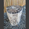 versteinerter Holz Hocker komplett geschliffen 129kg