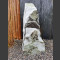 Marmor Monolith weiß-grau 71cm