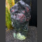 Marmor Felsen schwarz-rot-grün 139cm hoch