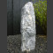 Marmor Solitärstein grau-weiß 79cm hoch