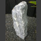 Marmor Solitärstein grau-weiß 79cm hoch