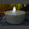 Mühlsteinbrunnen schwarzer Granit 30cm