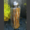Schiefer Monolith Quellstein mit drehender Marmorkugel 18cm