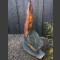 Schieferskulptur schwarz-bunt 157cm hoch