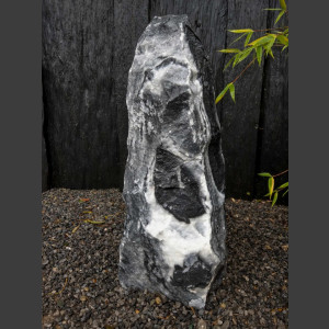 Alaska Marbre Monolith noir-blanc 130cm de haut