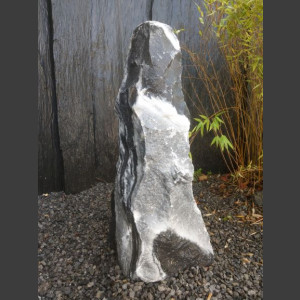 Alaska Marbre Monolith noir-blanc 130cm de haut