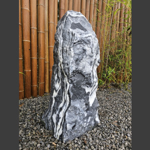 Alaska Marbre Monolith noir-blanc 130cm de haut