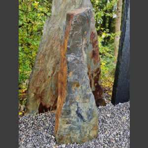 Pierre Solitäre Schiste gris-brun 74cm de haut
