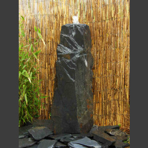 Schiefer Monolith 120cm grauschwarz