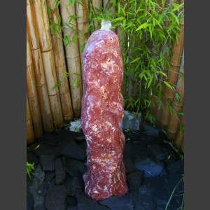 Quellstein Monolith roter Onyx poliert 90cm 1