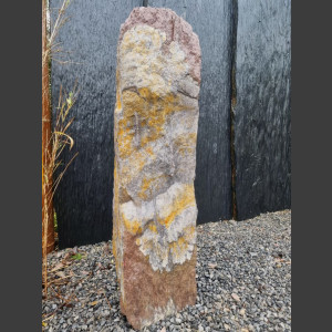 Monolith Schiste rouge-coloré 130cm de haut