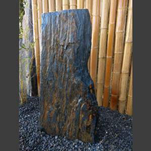 Monolith Schiste gris-brun 92cm de haut