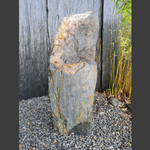 Monolith Schiste gris-brun 92cm de haut