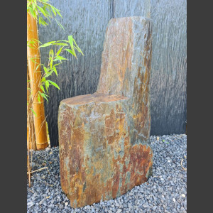 Monolith Schiste gris-brun 92cm de haut