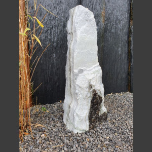 Marbre Monolith blanc-gris 82cm de haut