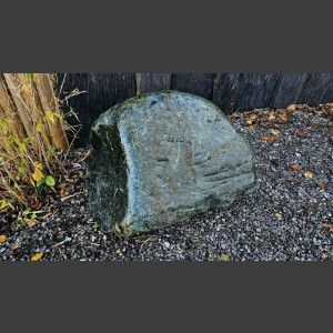 Solitärstein Felsen grau-brauner Schiefer 150cm