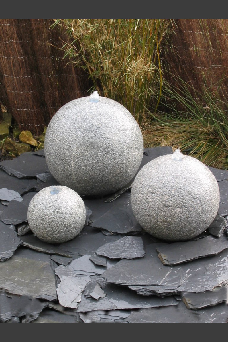 Boule Fossile Orthoceras Steinfixx - Pierre Naturelle Avec Fossiles De 170 à 400 Millions D'années - Diamètre 6 Cm - Avec Support