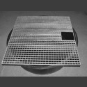 PE-Réservoir rond avec grille pour couvrir 100cm carré